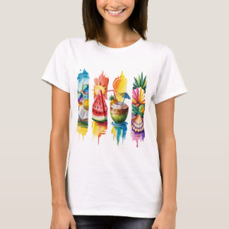 Calçado e salgado - Camisa estética de praia
