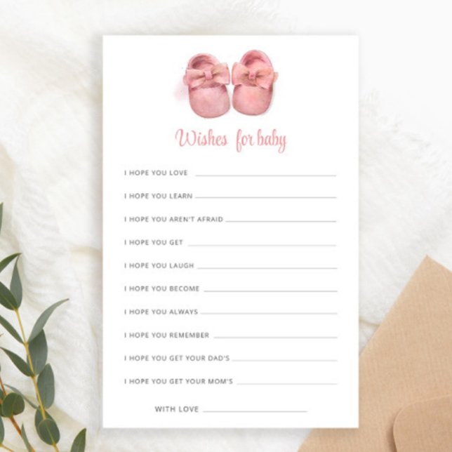 Calçados De Aquarela Rosa Chás de fraldas Desejos  (Criador carregado)