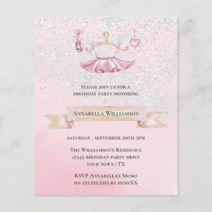 Calçados de Balé de corte orçamentário e Festa