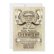 calçados de vaqueiro convites para casamento ocide