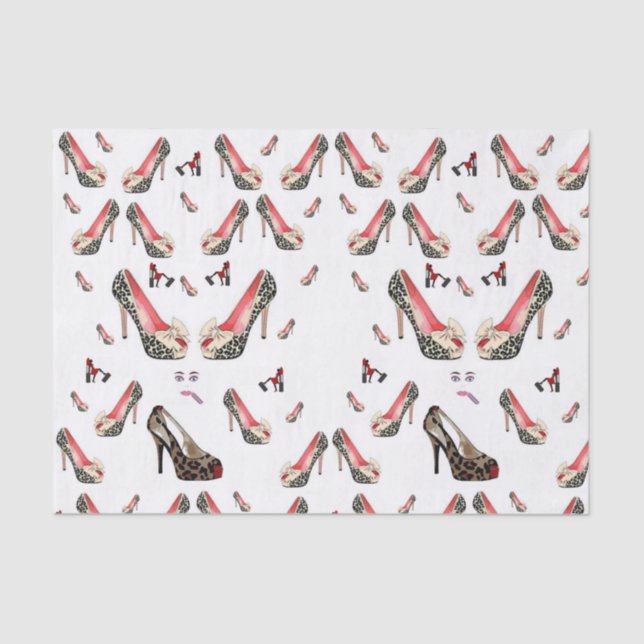 Calçados decorativos de papel para tecidos (Frente )