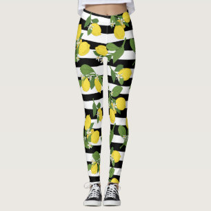 Calças de Yoga Leggings Amarelas de Limão