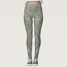 Calças Legging de Ioga com Tapeçaria de Parede Flo