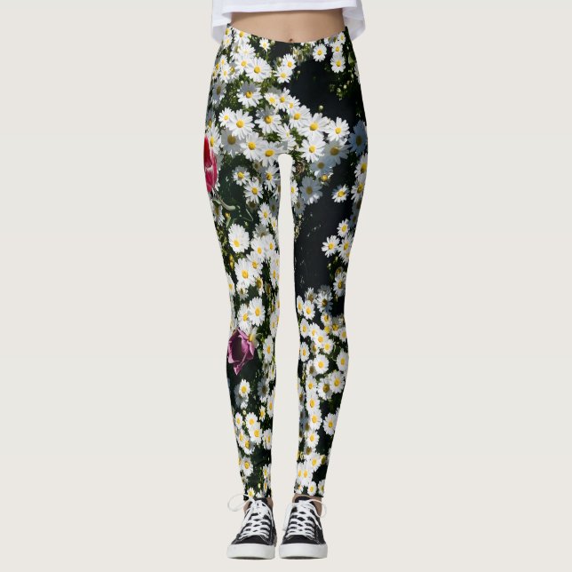 Calças Leggings Daisy Meadow (Frente)