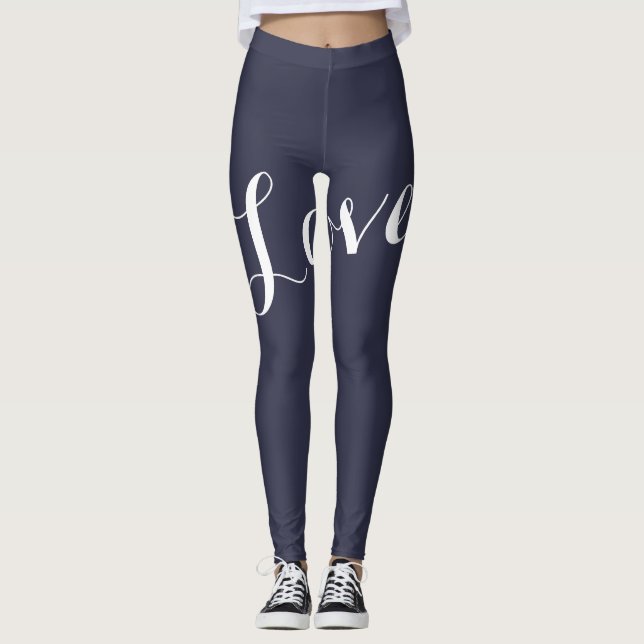 Calças Leggings de Yoga Amor (Frente)