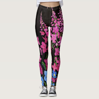 Calças Leggings Exuberância de Alasca Fireweed