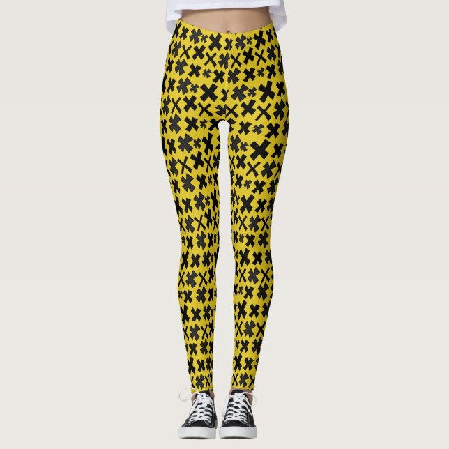 Calças Leggings Impressas X (Frente)