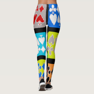 Calças Leggings Legais de Cartas Estilizadas para
