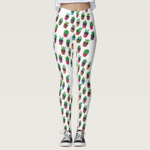 Calças Leggings para Amantes de Plantas