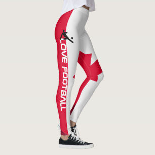 Calças Leggings Personalizadas de Futebol Canadá