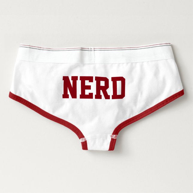 Calcinha Boyfriend Nerd do time do colégio (Verso)