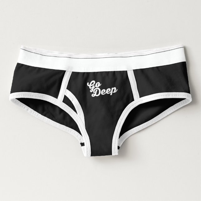 Calcinha Boyfriend Vai profundamente - Boyshorts (Frente)
