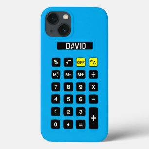 Calculadora Azul com teclado