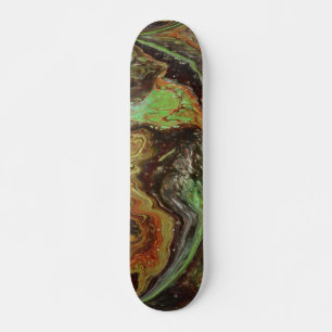 Caldonia 3 Wild Green Abstract Skateboard Deck