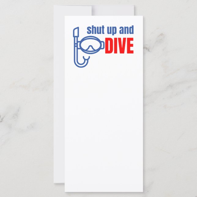 Cale-se e mergulhe (Frente)