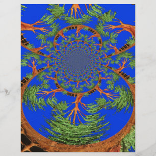 Caleidoscópio Acacia Tree Art Impressão/Gráfico