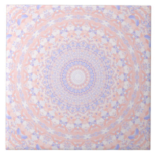 Caleidoscópio cor-de-rosa, branco e azul
