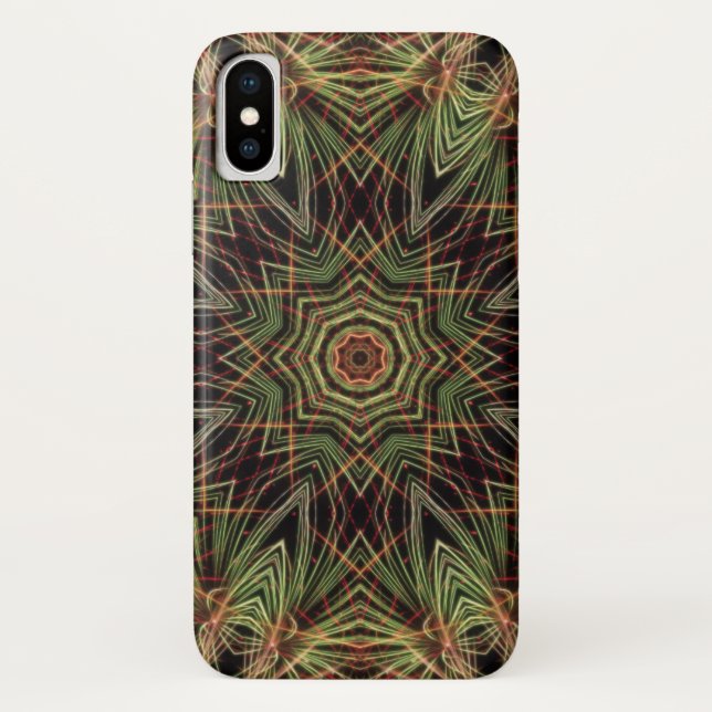 Caleidoscópio de Capas de iphone Verde (Verso)