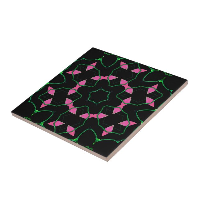 Caleidoscópio de Esmeralda e Rosa  (Lateral)