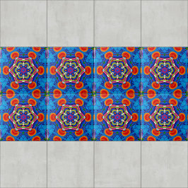 Caleidoscópio de pintura a óleo multicolorido