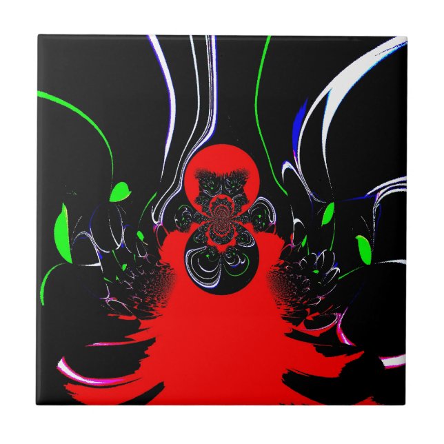 Caleidoscópio Fluid Art Impressão (Frente)