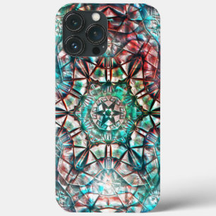 Caleidoscópio grosso em ciano queimado por derrame