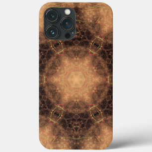 Caleidoscópio Laranja Mista Preta Fundo