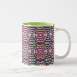 Caleidoscópio roxo caneca do Dois-Tom de 11 onças