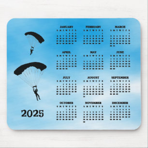 Calendar Mousepad do Skydiving Design 2025