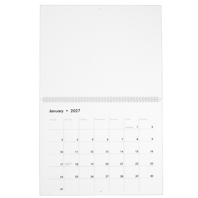 Calendário (Jan 2027)