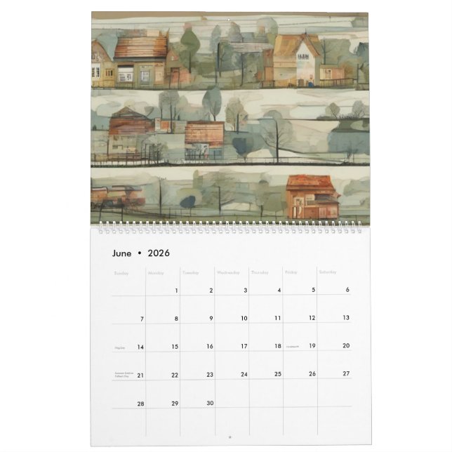 CALENDÁRIO カレンダー (Jun 2026)