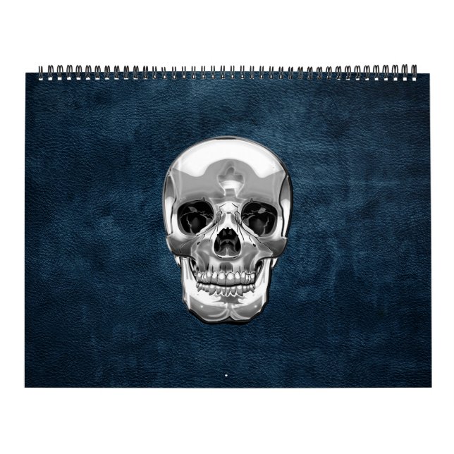 Calendário [100] Crânio humano prateado (Capa)
