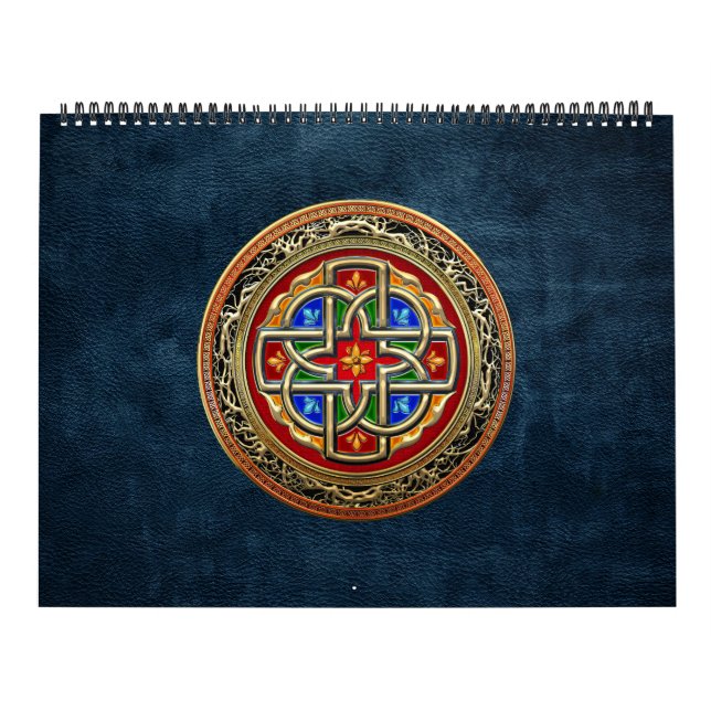 Calendário [100] Cruz Celta [Dourado+Enamel] (Capa)