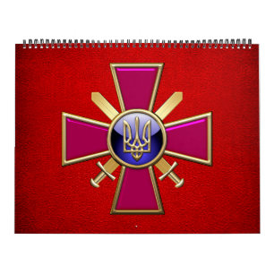 Calendário [100] Emblem das forças terrestres ucranianas