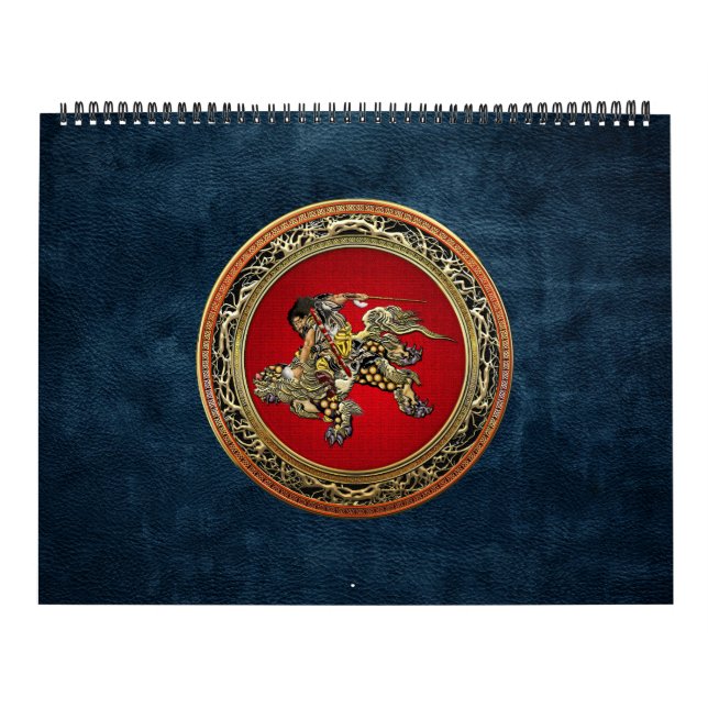 Calendário [100] Hokusai - Shoki Riding Shishi Lion (Capa)