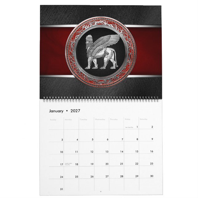 Calendário [100] Leão Assírio - Silver Lamaçu (Jan 2027)