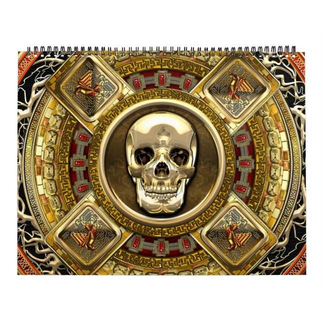 Calendário [100] Mictlantecuhtli - Deus da Morte asteca (Capa)