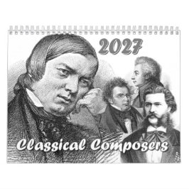 Calendário 12 Compositores / 12 Combinações, 2026