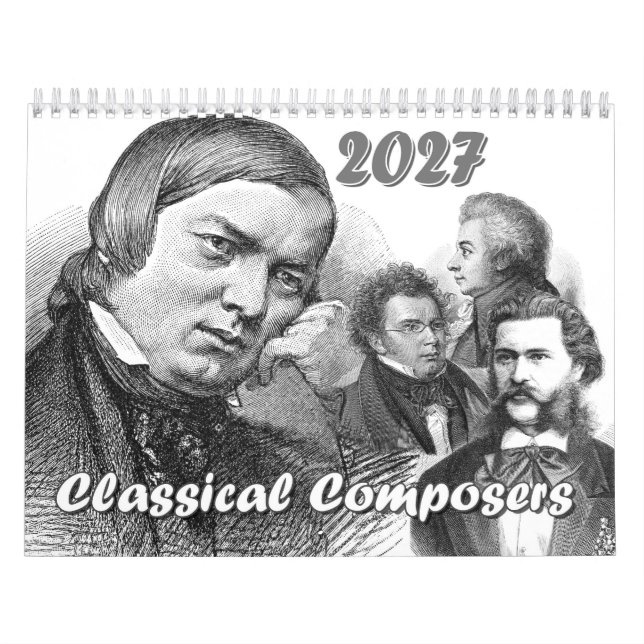 Calendário 12 Compositores / 12 Combinações, 2026 (Capa)