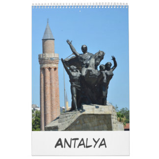 Calendário 12 meses Antalya, Turquia