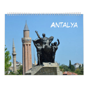 Calendário 12 meses Antalya, Turquia