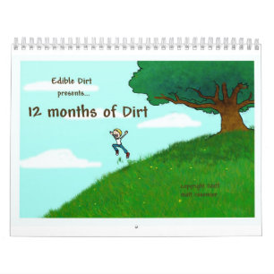 Calendário 12 meses da sujeira