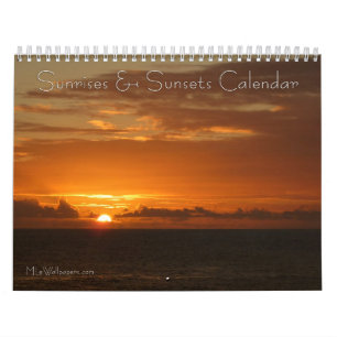 Calendário 12 meses de Nasceres do sol e Pôrs do sol, 3ª ediç