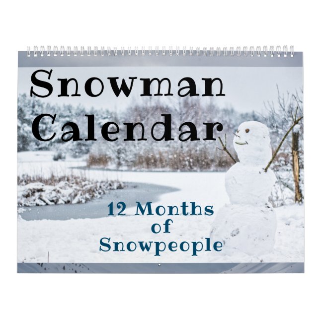 Calendário 12 Meses de Neve Snowmen Coleção de Neves (Capa)
