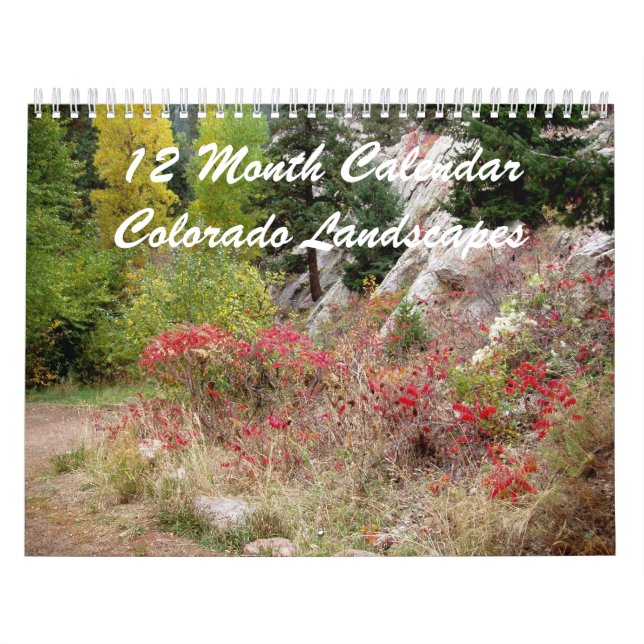 Calendário 12 Meses de Obras de Paisagem no Colorado (Capa)