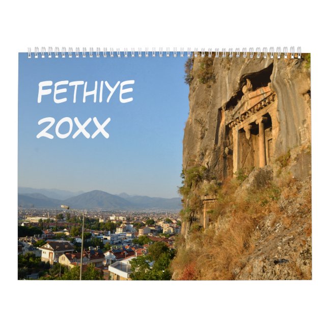 Calendário 12 meses Fethiye, Turquia (Capa)