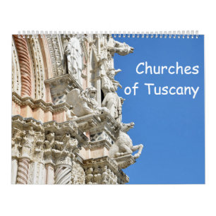Calendário 12 meses Igrejas da Toscana