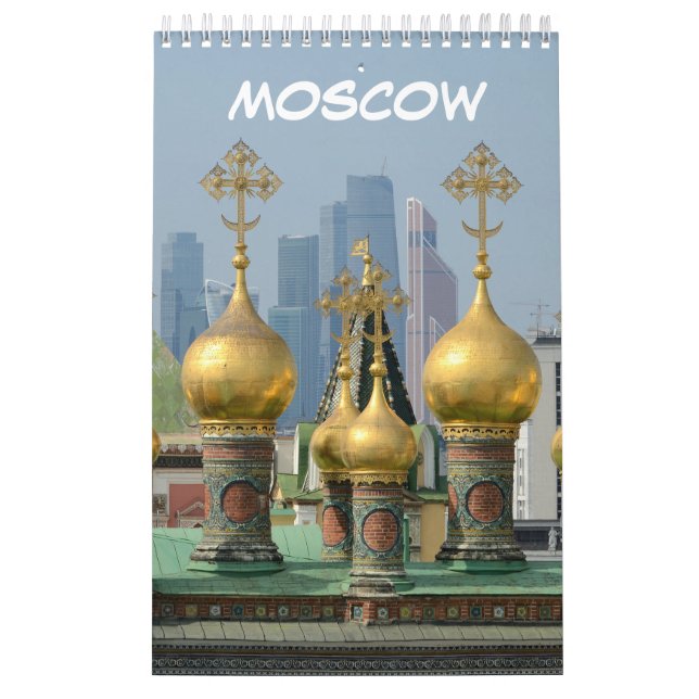 Calendário 12 meses Moscou, Rússia (Capa)