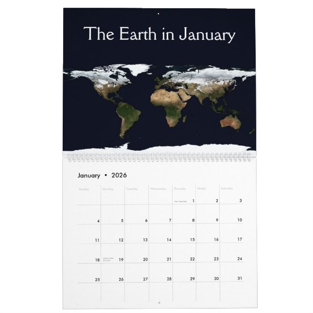 Calendário 12 meses na terra (Jan 2026)