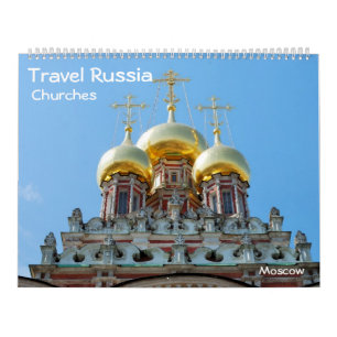 Calendário 12 meses Viagem Rússia: Igrejas